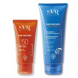 Набор, SVR (СВР) 50 мл + 75 мл арт. SUN01 Безопасное солнце крем-мусс SPF 50 с эффектом фотошопа + успокаивающий крем-уход после загара