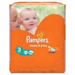 Подгузники, Pampers (Памперс) 7-18 кг р. 4 №68 слип энд плей макси