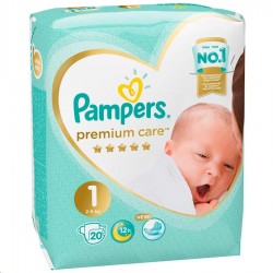 Подгузники, Pampers (Памперс) 2-5 кг р. 1 №20 премиум кеа ньюборн